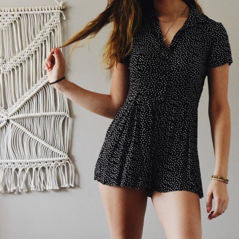 Urban Outfitters Polka dotted Romper Jumper